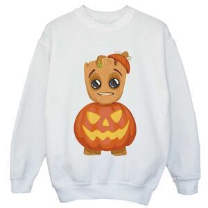 Guardians Of The Galaxy Boys Groot Pumpkin Sweatshirt / White